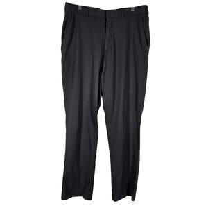 WALTER HAGEN MEN'S BLACK GOLF PANTS W34 L32 FLAT FRONT STRAIGHT LEG - PERFECT 11